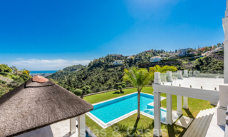 Majestic, contemporary, Mediterranean luxury villa for sale with sea views in the exclusive El Madroñal in Benahavis - Marbella 38885 
