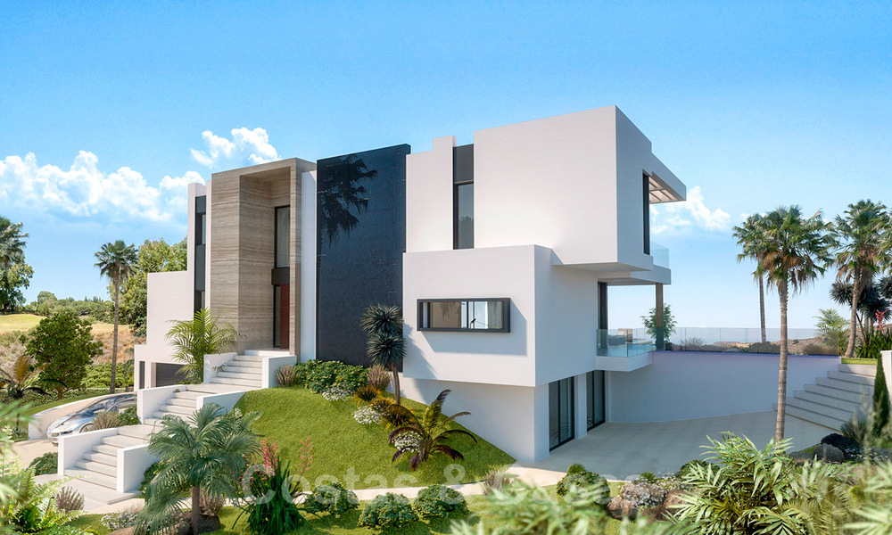 Modern, luxury villa for sale in a golf resort in Mijas on the Costa del Sol with panoramic views of the countryside and sea 38939