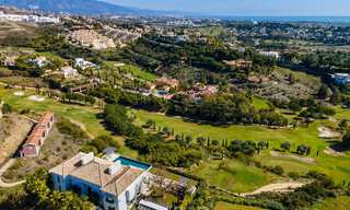 Prestigious, contemporary Mediterranean villa for sale, frontline golf in five star golf resort in Benahavis - Marbella 39020 