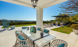 Prestigious, contemporary Mediterranean villa for sale, frontline golf in five star golf resort in Benahavis - Marbella 39021 