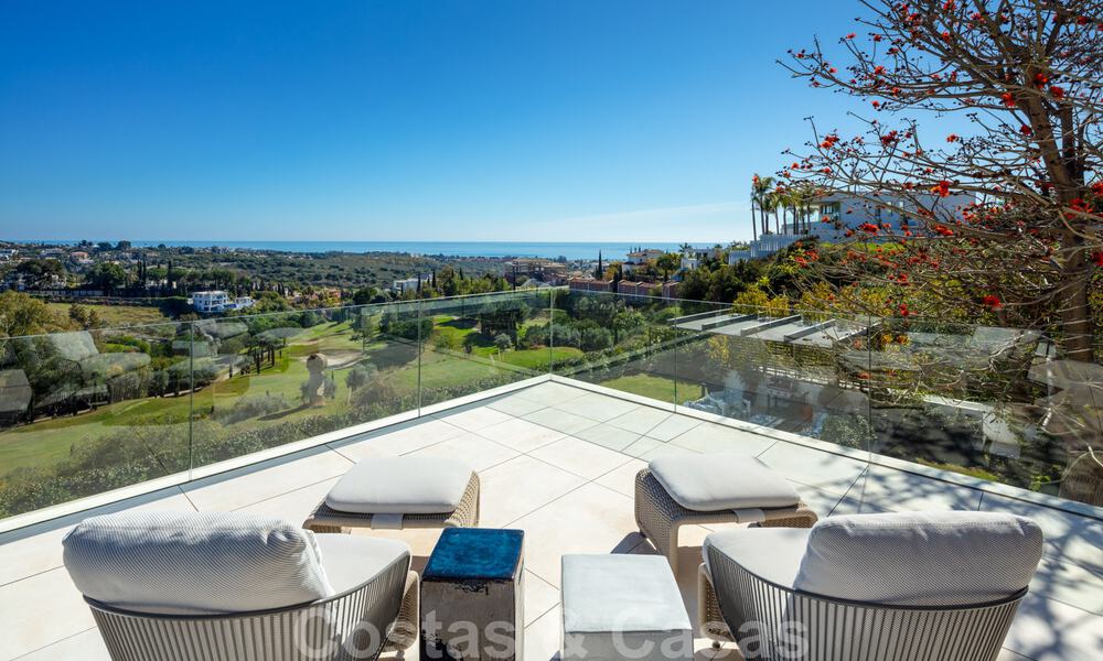 Prestigious, contemporary Mediterranean villa for sale, frontline golf in five star golf resort in Benahavis - Marbella 39028