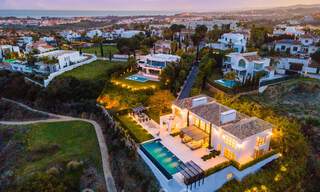 Prestigious, contemporary Mediterranean villa for sale, frontline golf in five star golf resort in Benahavis - Marbella 39044 