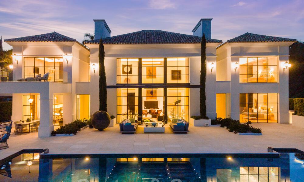Prestigious, contemporary Mediterranean villa for sale, frontline golf in five star golf resort in Benahavis - Marbella 39045