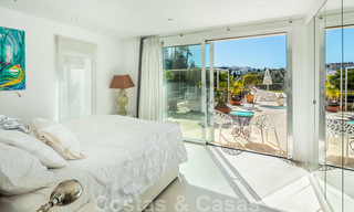 Contemporary, prime location luxury villa for sale in a gated community, frontline golf Las Brisas in Nueva Andalucia, Marbella 39047 