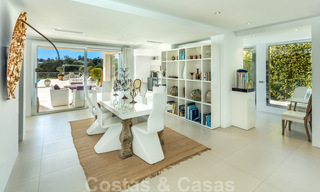Contemporary, prime location luxury villa for sale in a gated community, frontline golf Las Brisas in Nueva Andalucia, Marbella 39057 