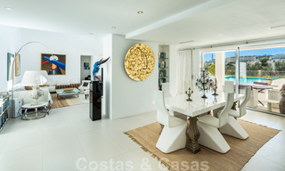 Contemporary, prime location luxury villa for sale in a gated community, frontline golf Las Brisas in Nueva Andalucia, Marbella 39058 
