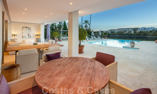 Contemporary, prime location luxury villa for sale in a gated community, frontline golf Las Brisas in Nueva Andalucia, Marbella 39068 