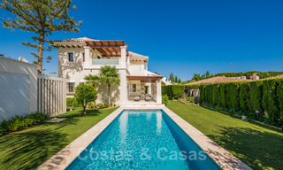 Mediterranean, beachside villa for sale in exclusive residential area on the beach on the Golden Mile of Marbella 39183 