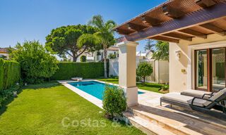 Mediterranean, beachside villa for sale in exclusive residential area on the beach on the Golden Mile of Marbella 39184 