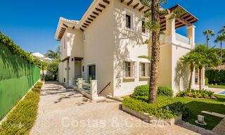 Mediterranean, beachside villa for sale in exclusive residential area on the beach on the Golden Mile of Marbella 39185 