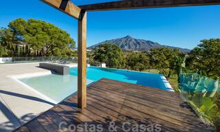 Contemporary, luxury villa for sale, frontline Las Brisas golf with stunning views in Nueva Andalucia, Marbella 39244 