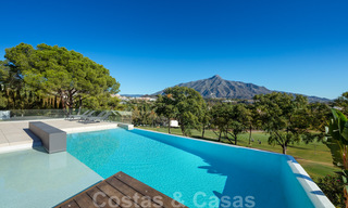 Contemporary, luxury villa for sale, frontline Las Brisas golf with stunning views in Nueva Andalucia, Marbella 39245 