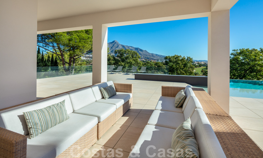Contemporary, luxury villa for sale, frontline Las Brisas golf with stunning views in Nueva Andalucia, Marbella 39247