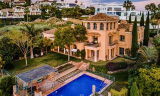Luxury villa in attractive, Mediterranean style for sale with sea views in a five star golf resort in Benahavis - Marbella 39306 