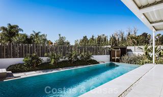Ready to move in, modern luxury villa for sale, near the beach and Puerto Banus, on the Golden Mile in Marbella 39370 