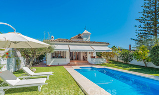 Spanish villa for sale in beachside urbanization on the Golden Mile in Marbella 39425 