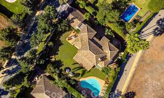 Luxury villa in Mediterranean style for sale within walking distance to the beach, golf course and amenities in the prestigious Guadalmina Baja in Marbella 39560 