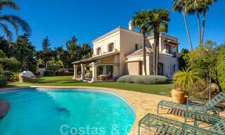 Luxury villa in Mediterranean style for sale within walking distance to the beach, golf course and amenities in the prestigious Guadalmina Baja in Marbella 39580 