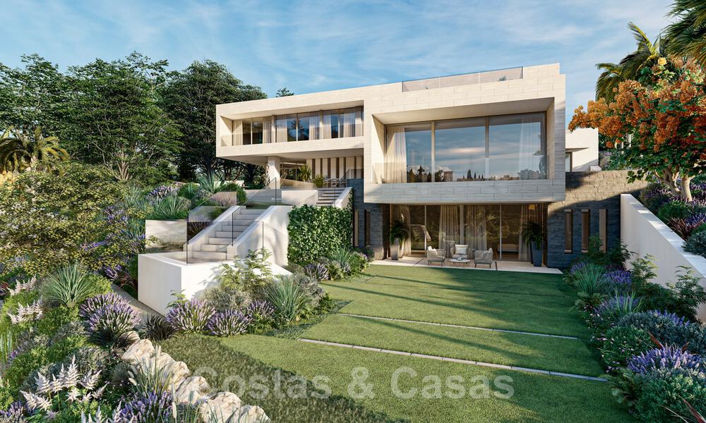 Modern Villa for sale, with sea views, surrounded by a beautiful, green landscape in the exclusive Cascada de Camojan, Golden Mile, Marbella 39628