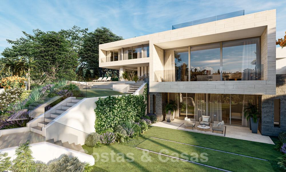 Modern Villa for sale, with sea views, surrounded by a beautiful, green landscape in the exclusive Cascada de Camojan, Golden Mile, Marbella 39629
