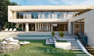 Modern Villa for sale, with sea views, surrounded by a beautiful, green landscape in the exclusive Cascada de Camojan, Golden Mile, Marbella 39630 