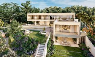 Modern Villa for sale, with sea views, surrounded by a beautiful, green landscape in the exclusive Cascada de Camojan, Golden Mile, Marbella 39664 