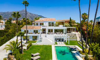 Renovated, spacious luxury villa for sale in a Mediterranean style with a contemporary design in Nueva Andalucia, Marbella 39598 