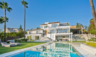 Renovated, spacious luxury villa for sale in a Mediterranean style with a contemporary design in Nueva Andalucia, Marbella 39623 
