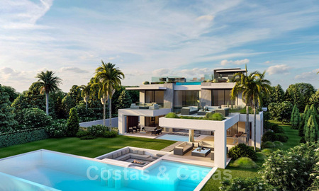 Modern, luxury villa for sale in a gated and secure community on the Golden Mile in Marbella 39708