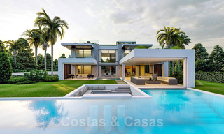 Modern, luxury villa for sale in a gated and secure community on the Golden Mile in Marbella 39713 