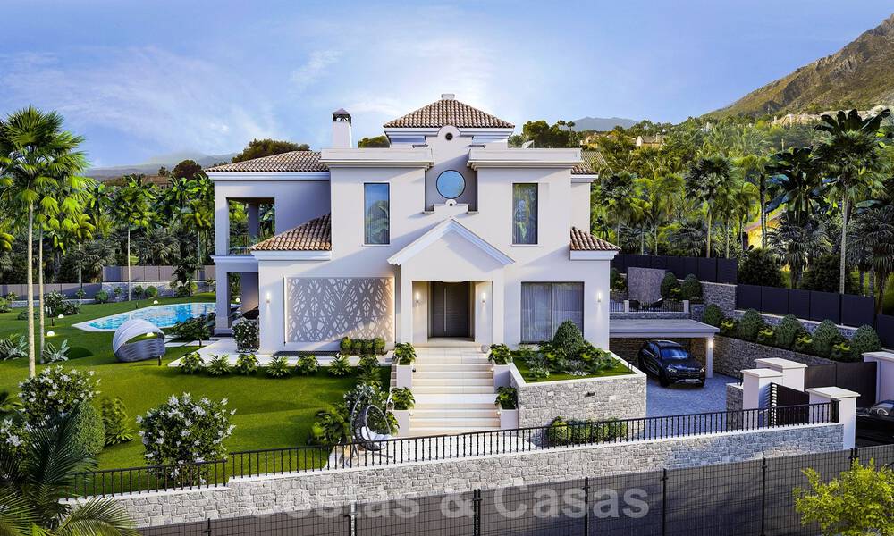 Magnificent luxury villa for sale in contemporary Andalusian style with a classy interior design in Sierra Blanca, Marbella 39721