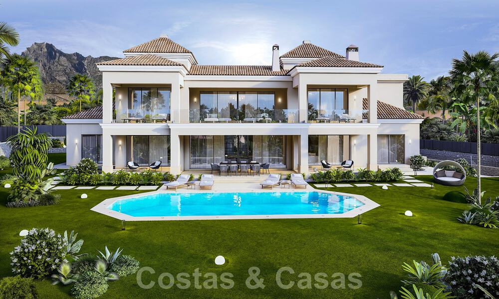 Magnificent luxury villa for sale in contemporary Andalusian style with a classy interior design in Sierra Blanca, Marbella 39741