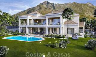 Magnificent luxury villa for sale in contemporary Andalusian style with a classy interior design in Sierra Blanca, Marbella 39742 