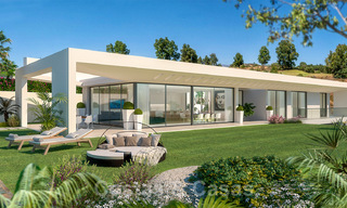 Modernist villa for sale in the golf resort of Mijas with panoramic sea views 39802 