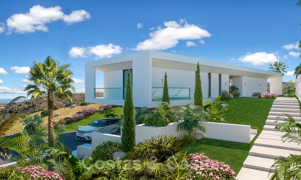 Modernist villa for sale in the golf resort of Mijas with panoramic sea views 39810