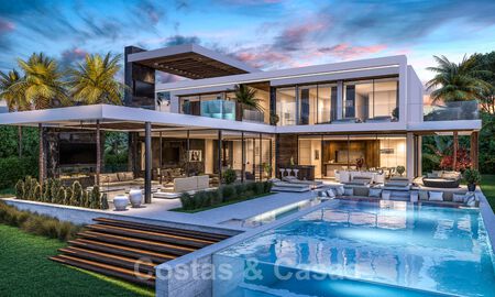 New, modern, architectural villa with panoramic sea views for sale in a five star golf resort in Marbella - Benahavis 39788