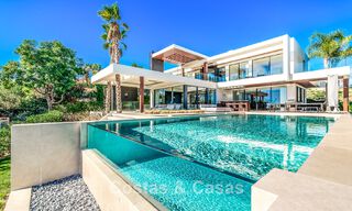 Modern, architectural villa with panoramic sea views for sale in a five star golf resort in Marbella - Benahavis 791725 