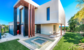 Modern, architectural villa with panoramic sea views for sale in a five star golf resort in Marbella - Benahavis 791728 