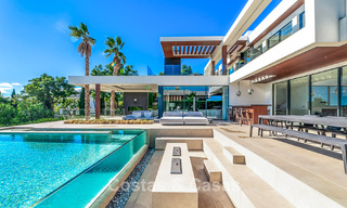 Modern, architectural villa with panoramic sea views for sale in a five star golf resort in Marbella - Benahavis 791729 