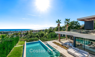 Modern, architectural villa with panoramic sea views for sale in a five star golf resort in Marbella - Benahavis 791730 