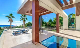 Modern, architectural villa with panoramic sea views for sale in a five star golf resort in Marbella - Benahavis 791731 
