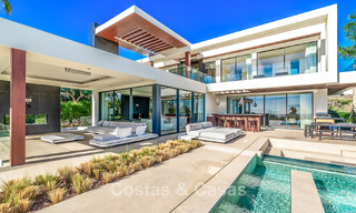 Modern, architectural villa with panoramic sea views for sale in a five star golf resort in Marbella - Benahavis 791732 