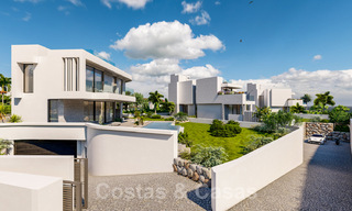 Luxurious, modern, new construction villas for sale on the beachside with sea views in Marbella East 39812 