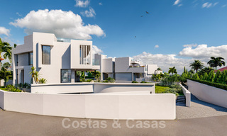 Luxurious, modern, new construction villas for sale on the beachside with sea views in Marbella East 39813 