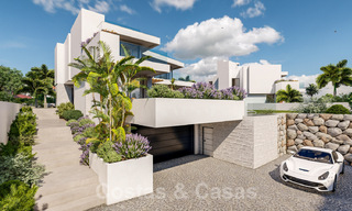Luxurious, modern, new construction villas for sale on the beachside with sea views in Marbella East 39814 