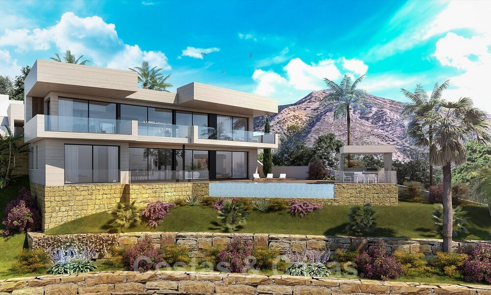Contemporary, new build villas for sale with panoramic sea views, near Mijas Pueblo, Costa del Sol 39862