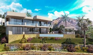 Contemporary, new build villas for sale with panoramic sea views, near Mijas Pueblo, Costa del Sol 39862 