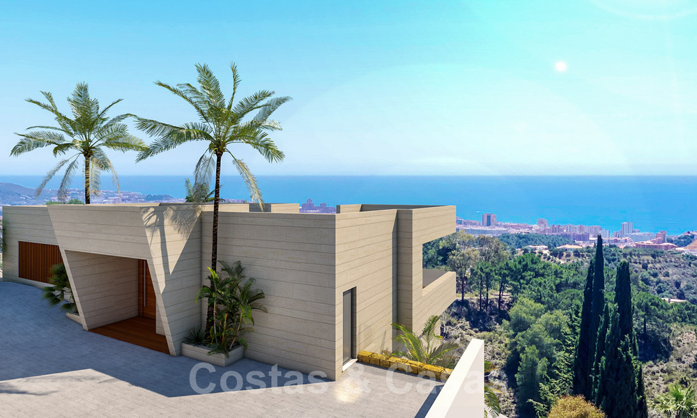 Contemporary, new build villas for sale with panoramic sea views, near Mijas Pueblo, Costa del Sol 39863