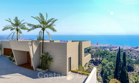 Contemporary, new build villas for sale with panoramic sea views, near Mijas Pueblo, Costa del Sol 39863