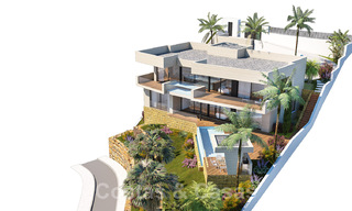 Contemporary, new build villas for sale with panoramic sea views, near Mijas Pueblo, Costa del Sol 39864 